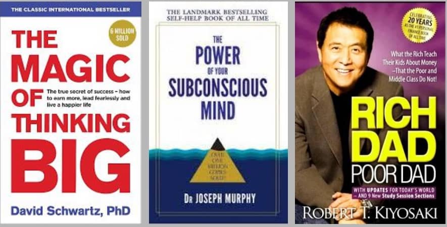 The Magic Of Thinking Big + The Power of your Subconscious Mind + Rich Dad Poor Dad - Stationery | Buy online on ZillyBuy