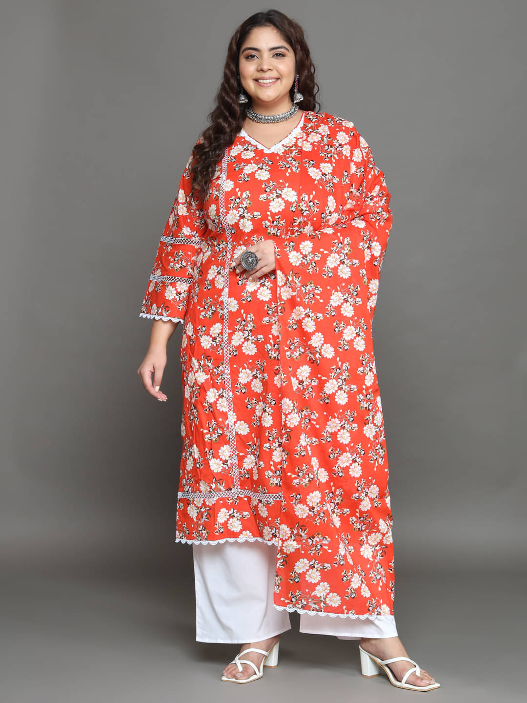 Tissu Cotton Printed Kurti With Palazzo Women's Stitched Salwar Suit - Orange ( Pack of 1 ) Tissu Cotton Printed Kurti With Palazzo Women's Stitched Salwar Suit - Orange ( Pack of 1 )
