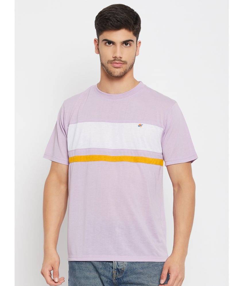 Auxamis Pack of 1 Cotton Blend Regular Fit Men's T-Shirt ( Purple ) Auxamis Pack of 1 Cotton Blend Regular Fit Men's T-Shirt ( Purple )