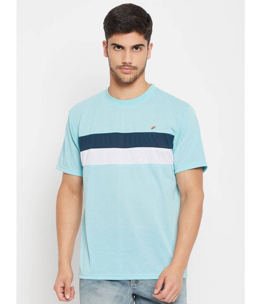     			Auxamis Pack of 1 Cotton Blend Regular Fit Men's T-Shirt ( Turquoise )