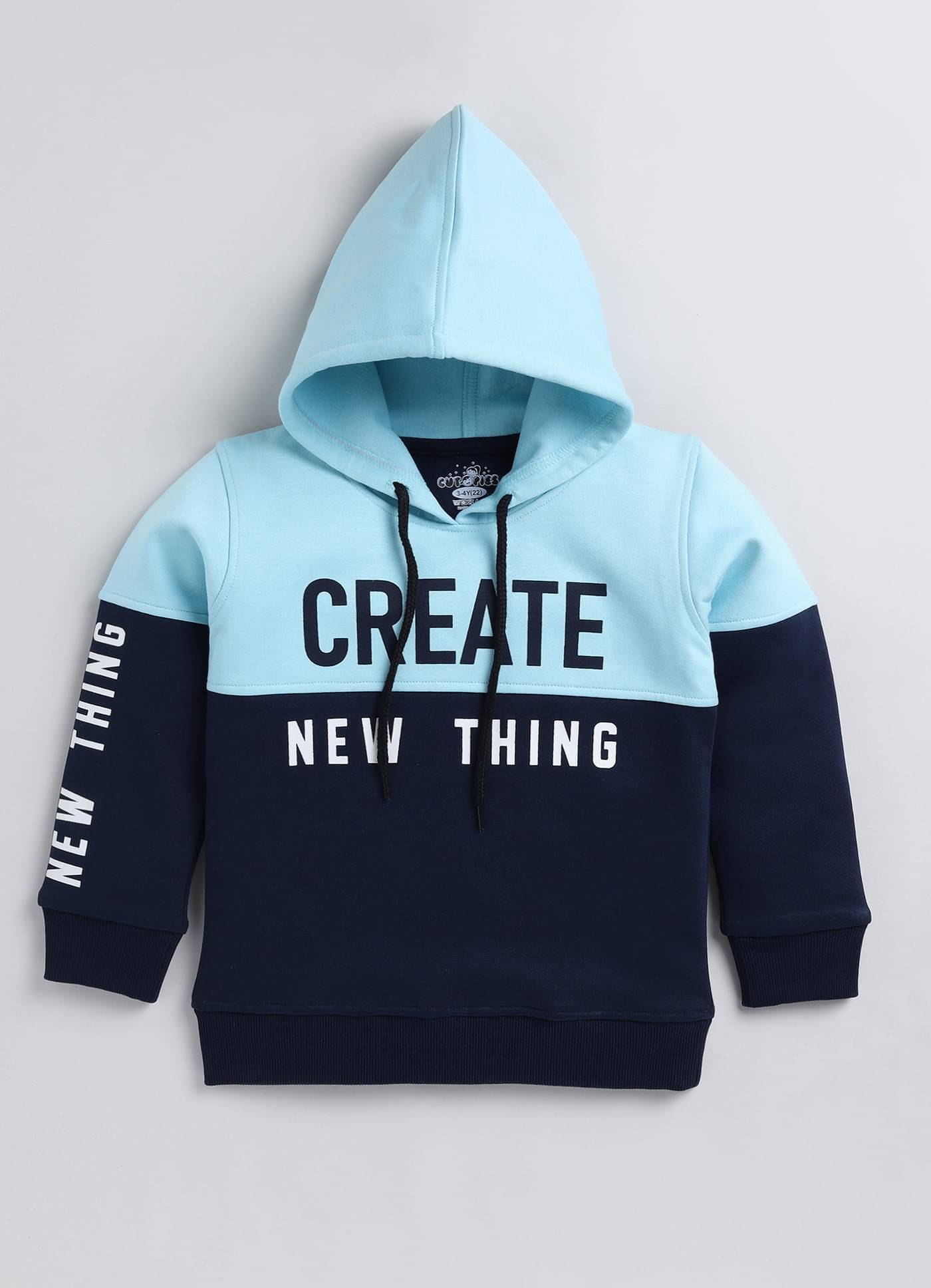     			CUTOPIES Pack of 1 Boys Fleece Sweatshirt ( Blue )