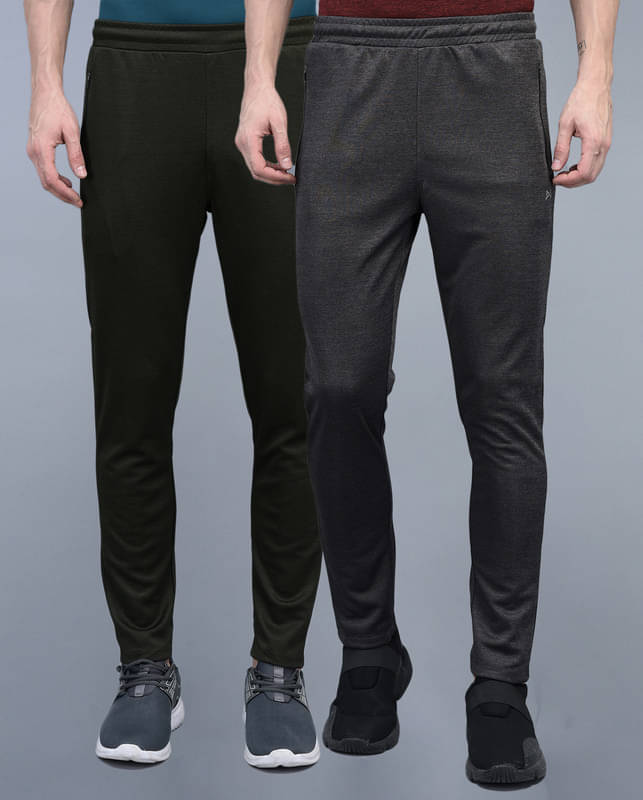 Force NXT - Multicolor Blended Men's Trackpants ( Pack of 2 ) Force NXT - Multicolor Blended Men's Trackpants ( Pack of 2 )
