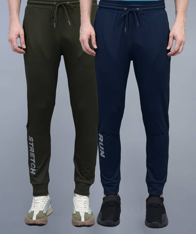 Force NXT - Multicolor Blended Men's Joggers ( Pack of 2 ) Force NXT - Multicolor Blended Men's Joggers ( Pack of 2 )