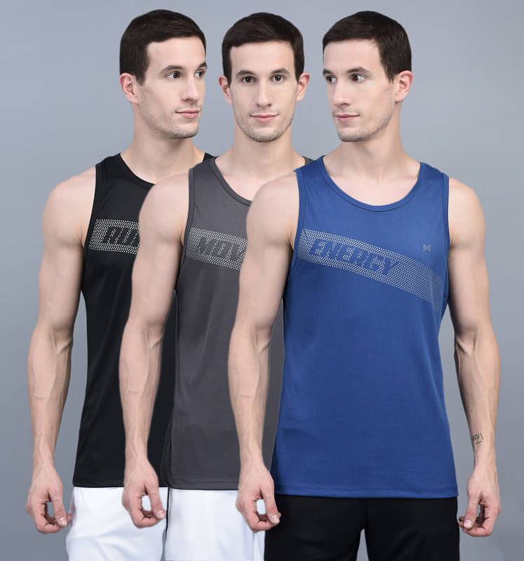 Force NXT Pack of 3 Cotton Blend Tank For Men ( Multicolor ) Force NXT Pack of 3 Cotton Blend Tank For Men ( Multicolor )