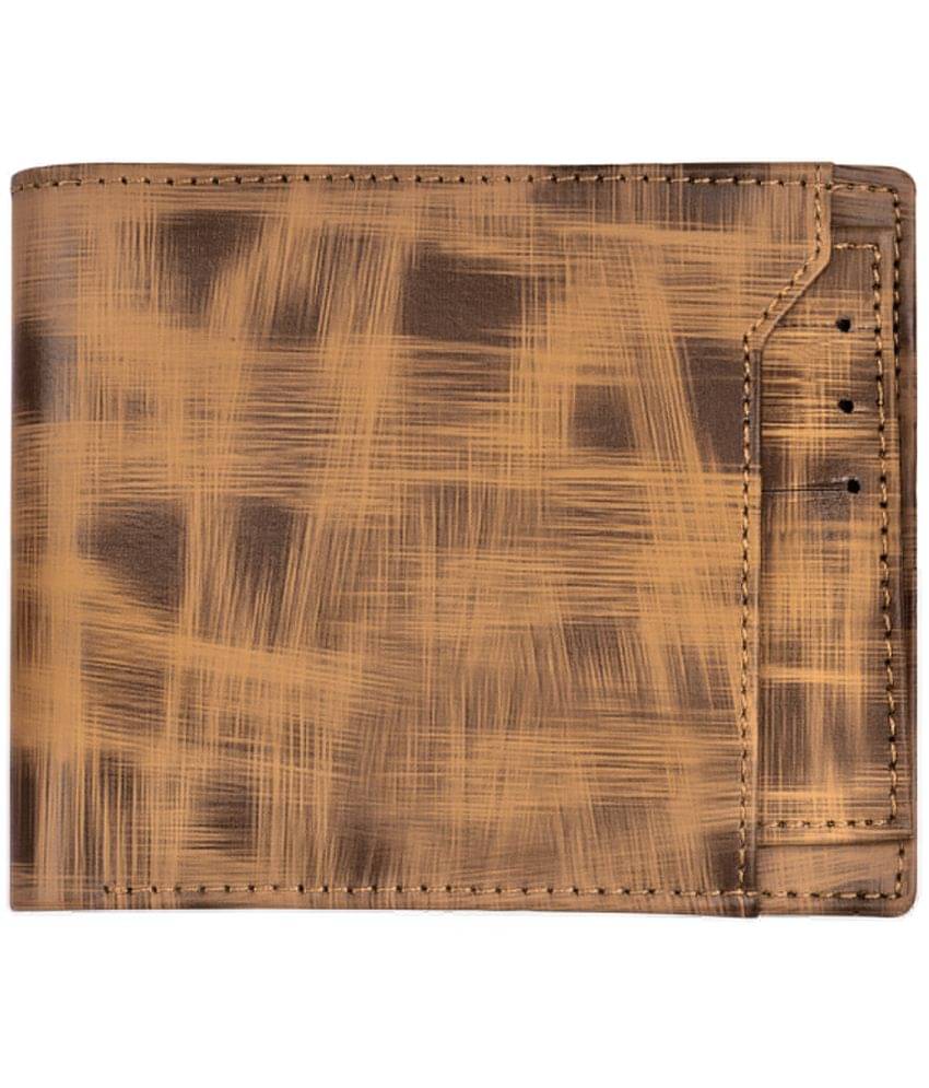     			GEEO - Tan Faux Leather Men's Two Fold Wallet ( Pack of 1 )