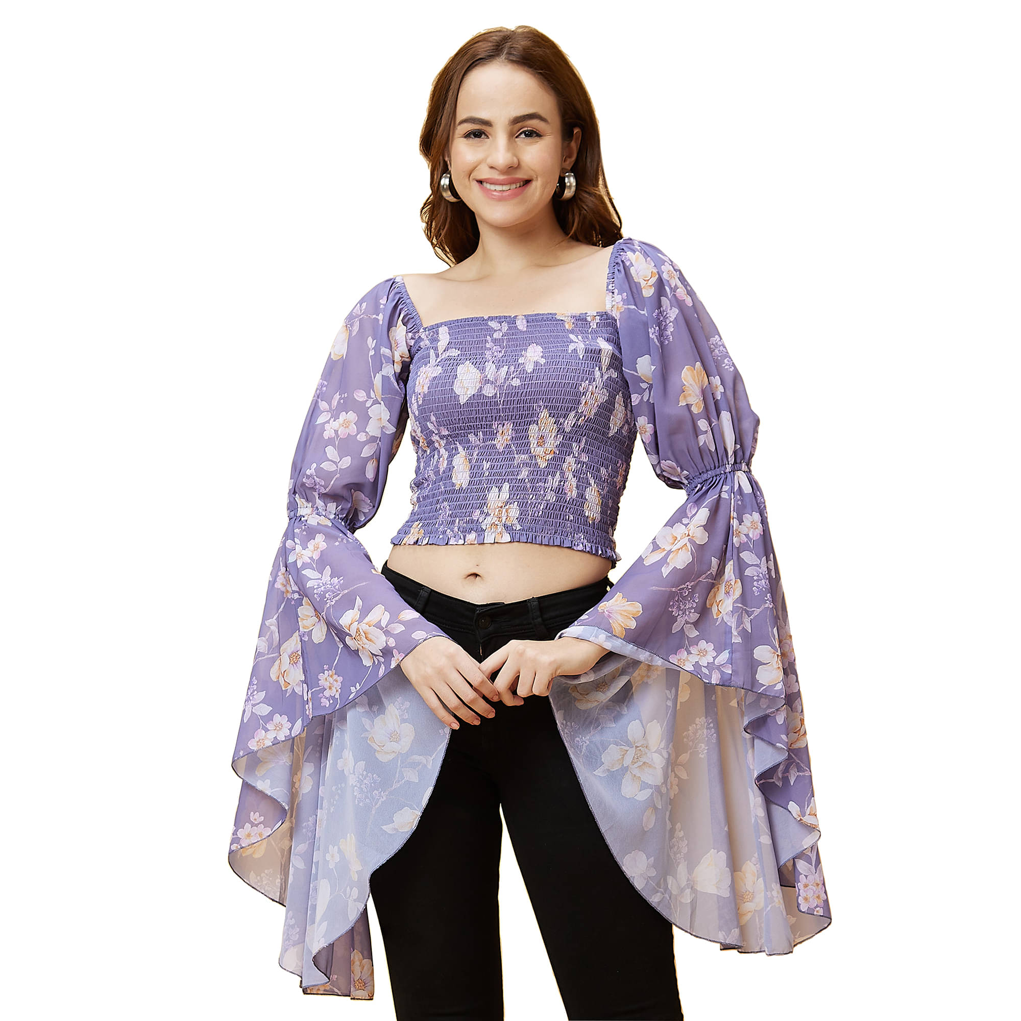 Globus - Purple Polyester Women's Regular Top ( Pack of 1 ) Globus - Purple Polyester Women's Regular Top ( Pack of 1 )