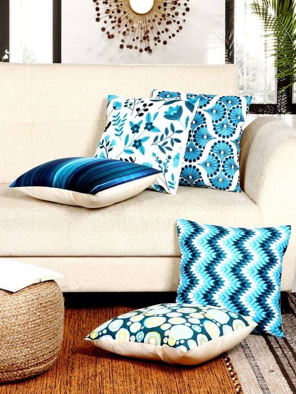 BELLA TRUE - Set of 5 Cushion Covers Abstract Themed BELLA TRUE - Set of 5 Cushion Covers Abstract Themed