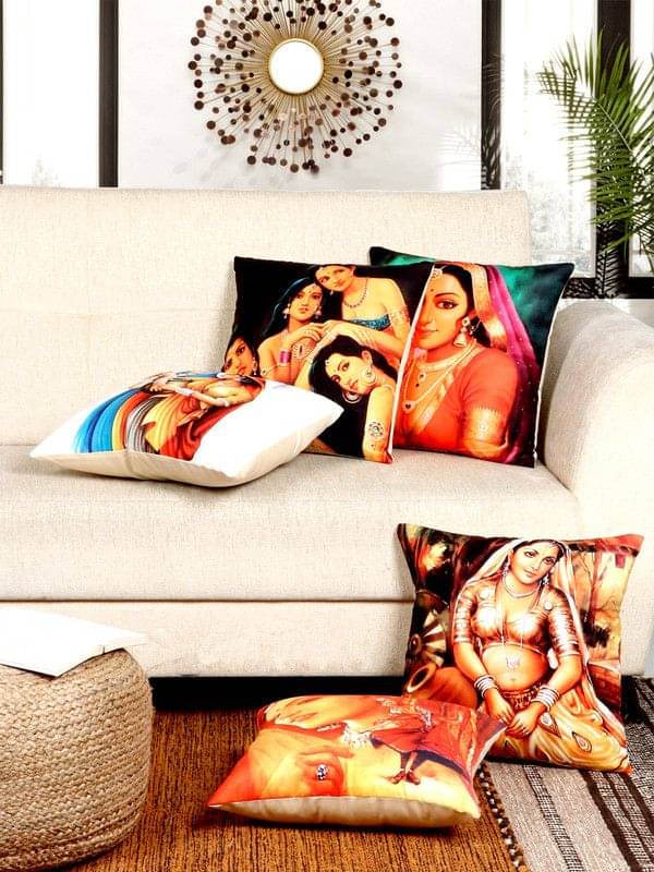 BELLA TRUE - Set of 5 Cushion Covers Abstract Themed BELLA TRUE - Set of 5 Cushion Covers Abstract Themed