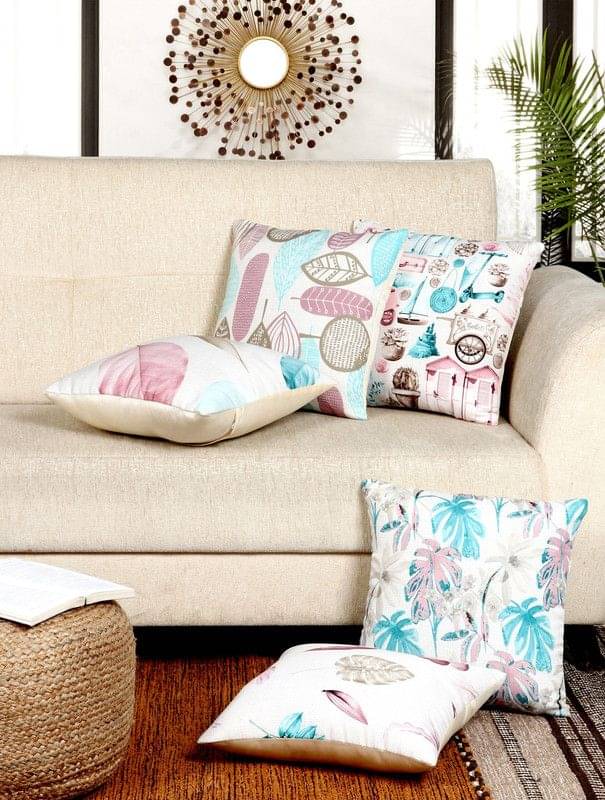     			BELLA TRUE - Set of 5 Cushion Covers Abstract Themed
