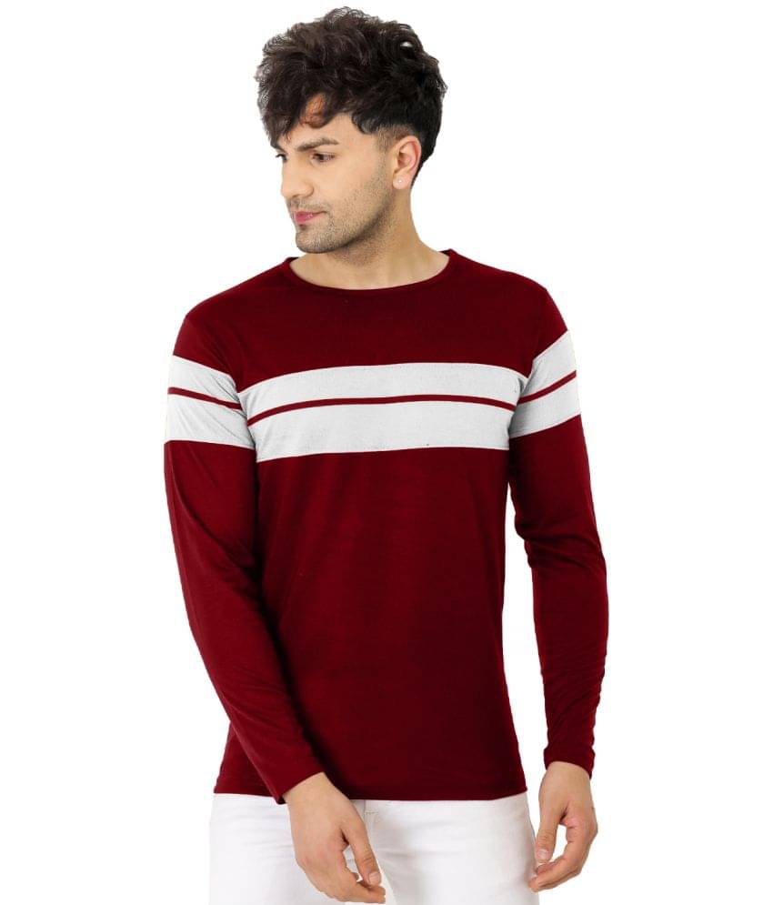    			Leotude Pack of 1 Cotton Regular Fit Men's T-Shirt ( Maroon )