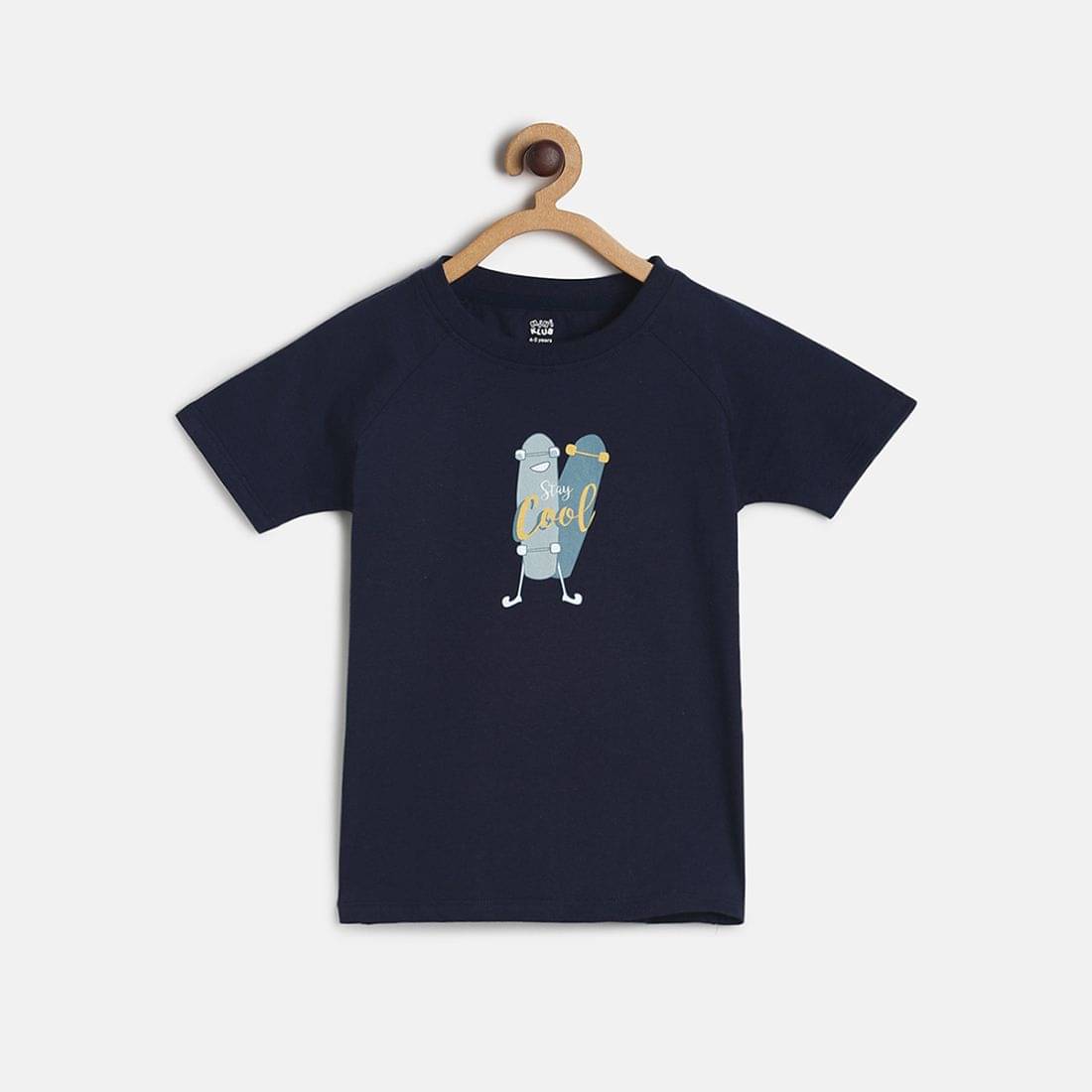     			MINI KLUB Pack of 1 Girls 100% Cotton T-Shirt ( Blue )