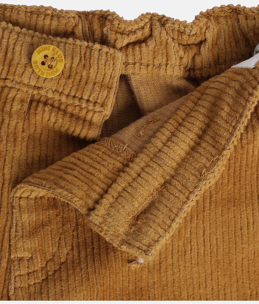 MINI KLUB Pack of 1 Boys Cotton Pants ( Brown )