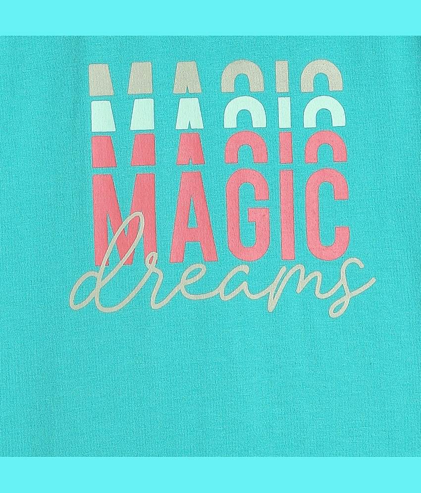 MINI KLUB Pack of 1 Girls 100% Cotton Top ( Sea Green )