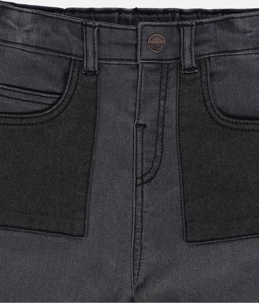 MINI KLUB Pack of 1 Boys 100% Cotton Jeans ( Gray )