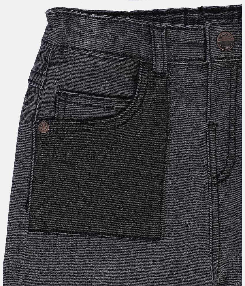 MINI KLUB Pack of 1 Boys 100% Cotton Jeans ( Gray )