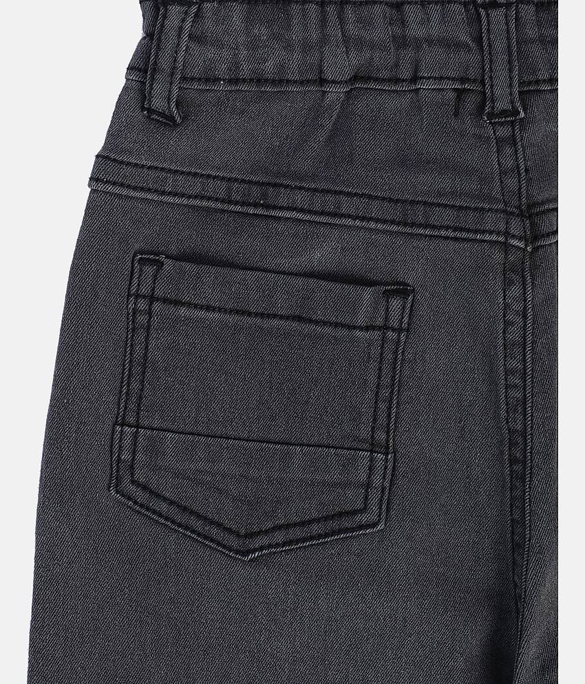 MINI KLUB Pack of 1 Boys 100% Cotton Jeans ( Gray )