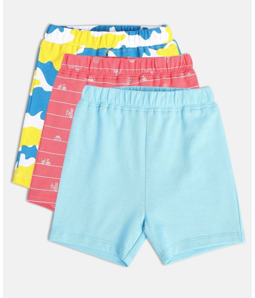     			MINI KLUB Baby Boys 100% Cotton Shorts ( Multi )