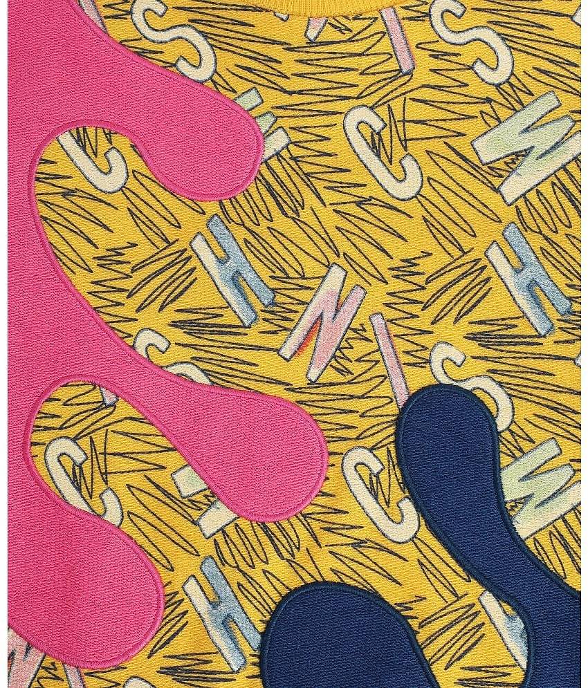 MINI KLUB Girls Cotton Sweatshirt ( Yellow )