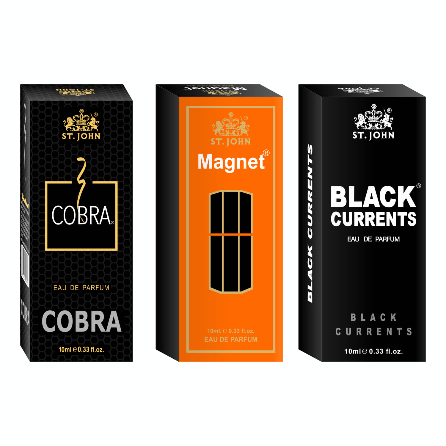 St. John Eau De Parfum (EDP) Woody,Fresh Mild -Fragrance For Men ( Pack of 3 )