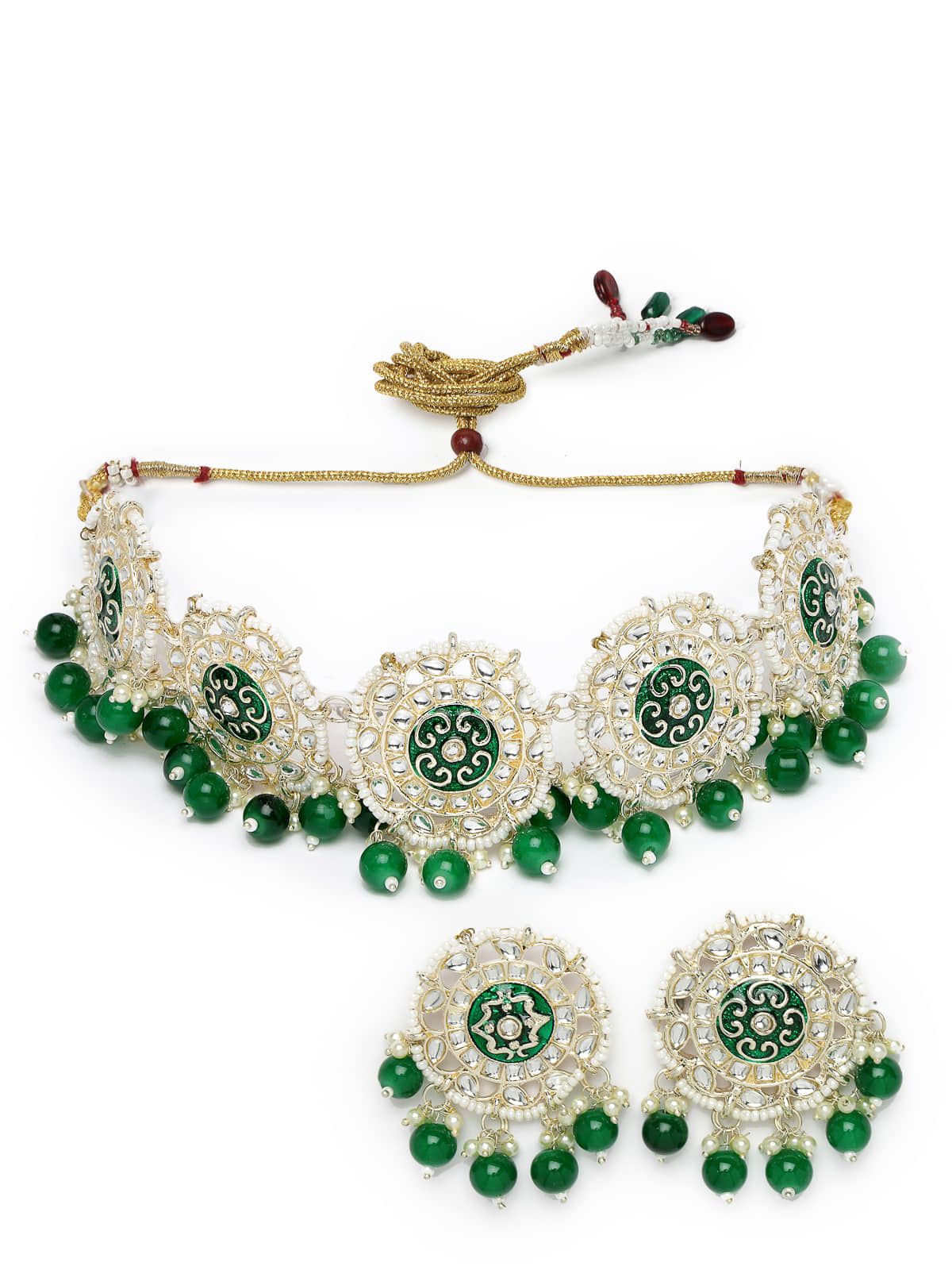 Studio Sukkhi - Green Alloy Necklace Set ( Pack of 1 )