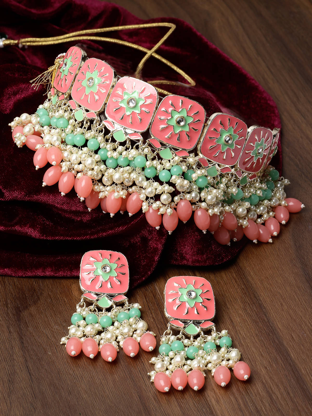     			Studio Sukkhi - Multi Color Alloy Necklace Set ( Pack of 1 )