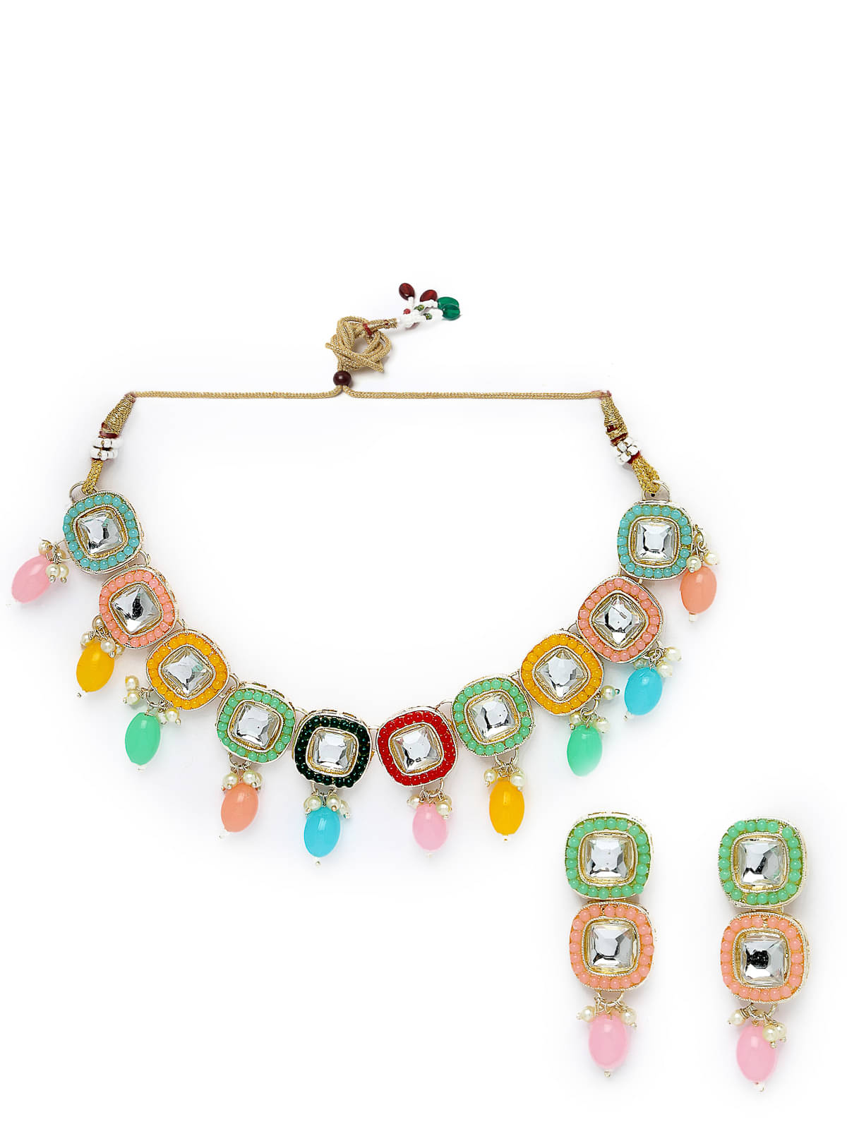     			Studio Sukkhi - Multi Color Alloy Necklace Set ( Pack of 1 )