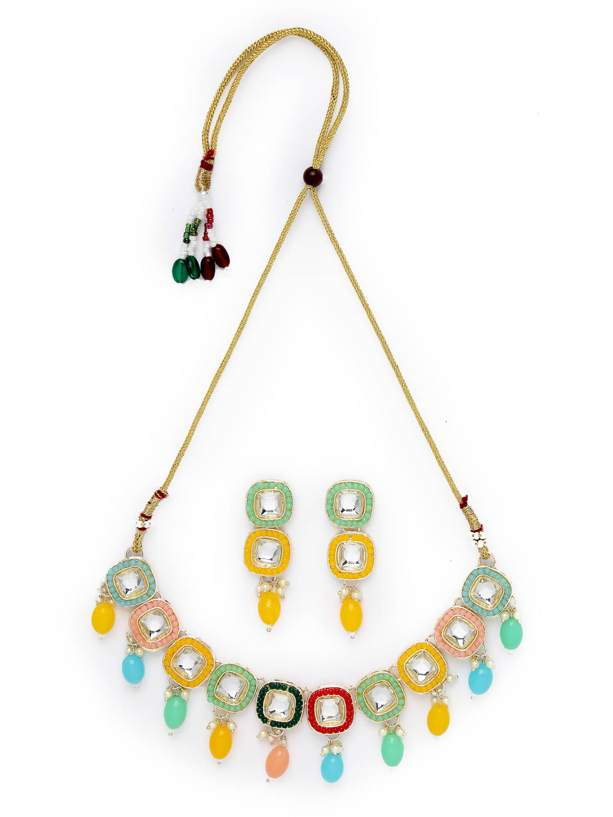     			Studio Sukkhi - Multi Color Alloy Necklace Set ( Pack of 1 )