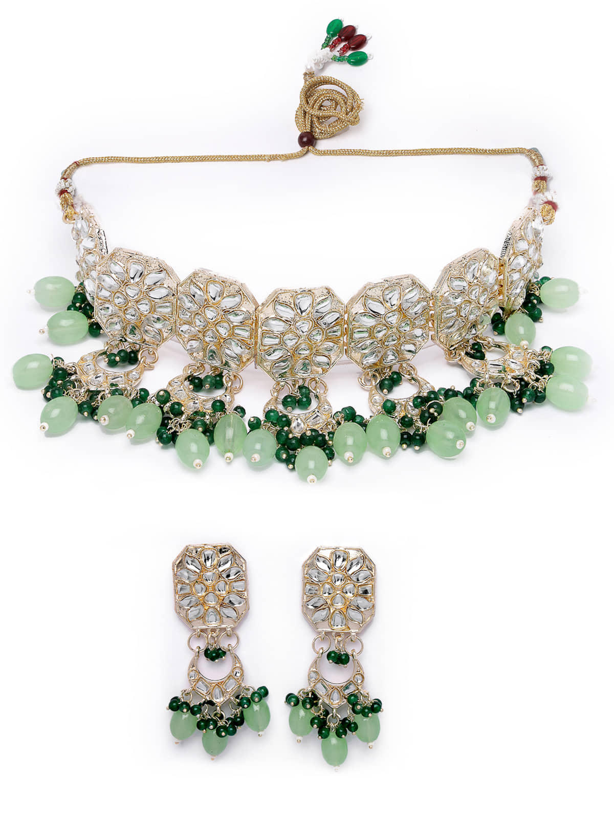 Studio Sukkhi - Sea Green Alloy Necklace Set ( Pack of 1 )