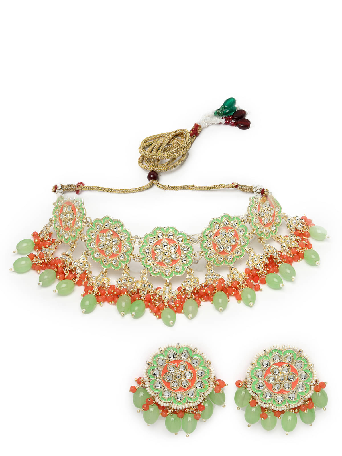     			Studio Sukkhi - Sea Green Alloy Necklace Set ( Pack of 1 )