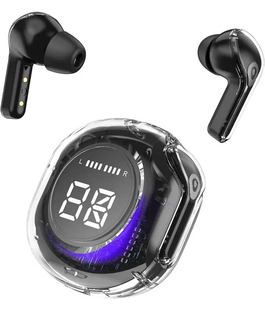 VEhop Ultrapods PRO Bluetooth True Wireless (TWS) In Ear 30 Hours Playback Fast charging,Powerfull bass IPX4(Splash & Sweat Proof) Black