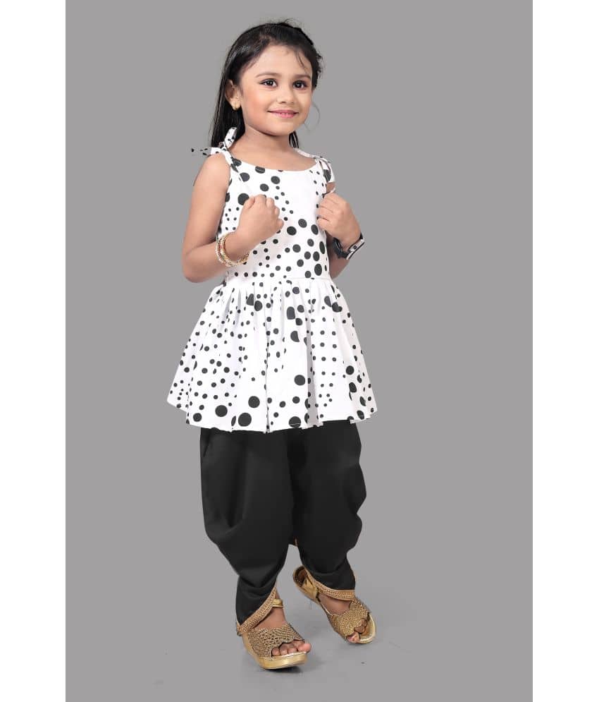 Aarya Creation Girls Crepe Suit Sets ( Pack of 1 , Black )