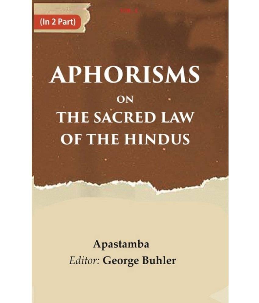 Aphorisms on the Sacred Law of the Hindus 2nd     			Aphorisms on the Sacred Law of the Hindus 2nd