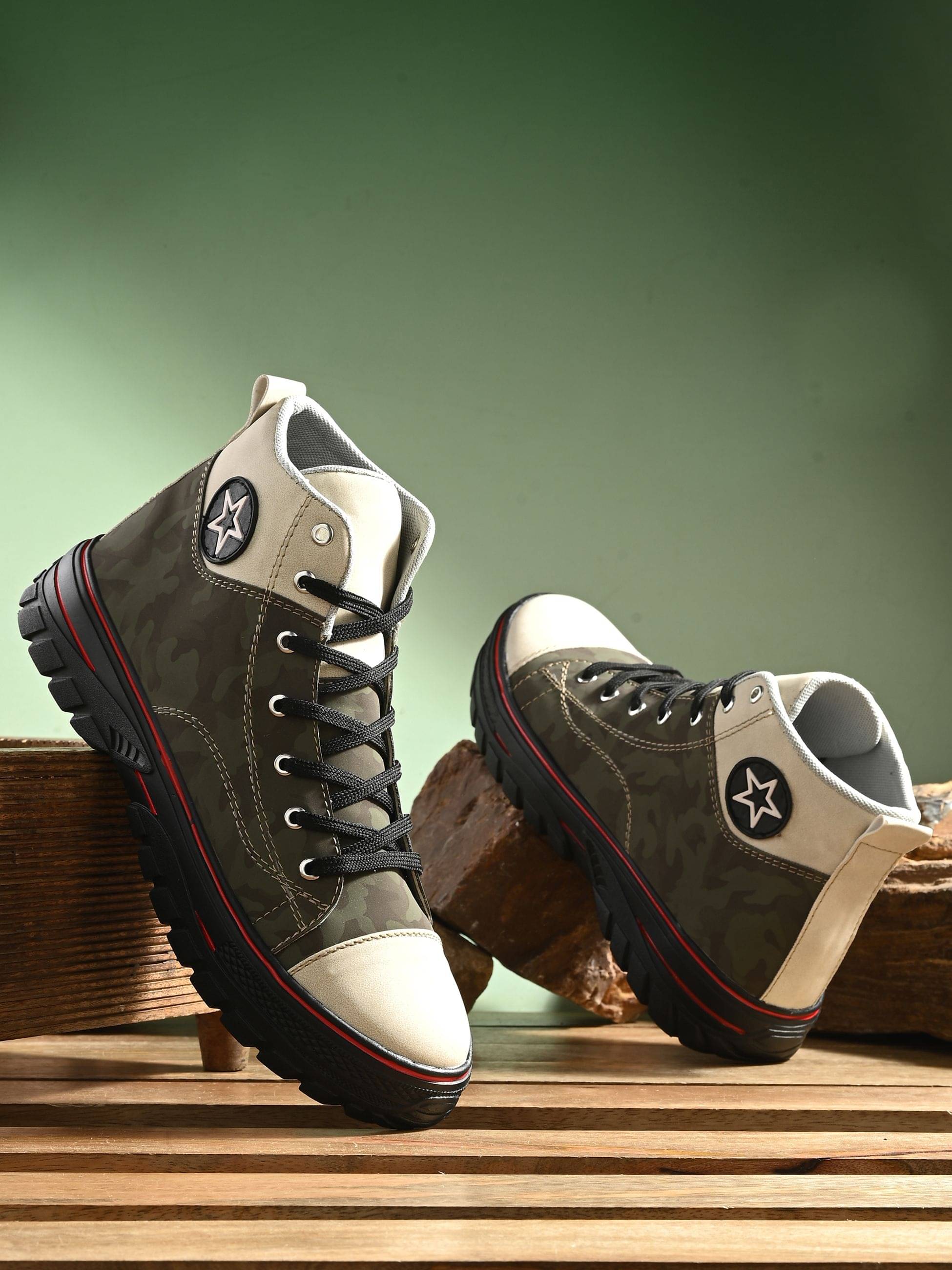     			Bucik - Olive Men's Casual Boots
