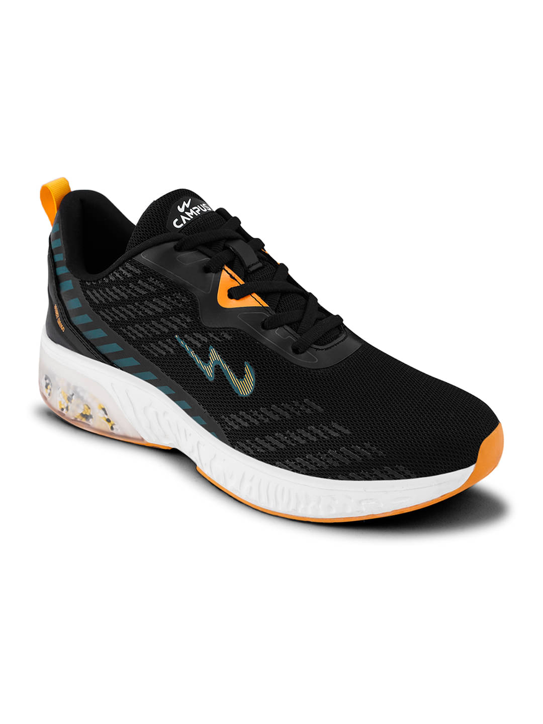     			Campus - CYCLOPS Black Men's Sports Running Shoes