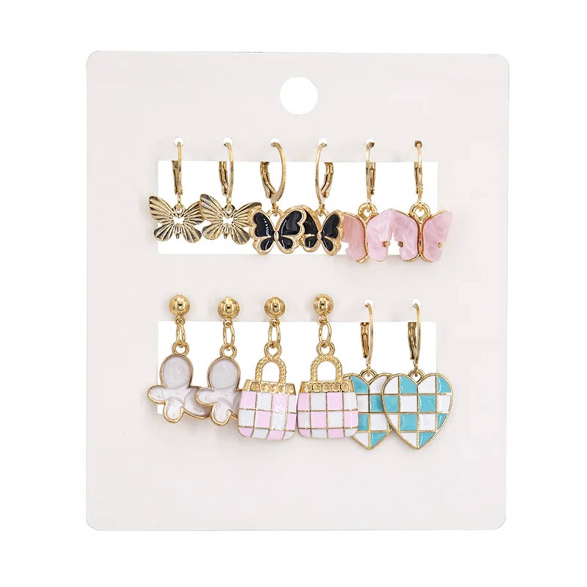     			FASHION FRILL Multi Color Drop Earrings ( More Than 10 )