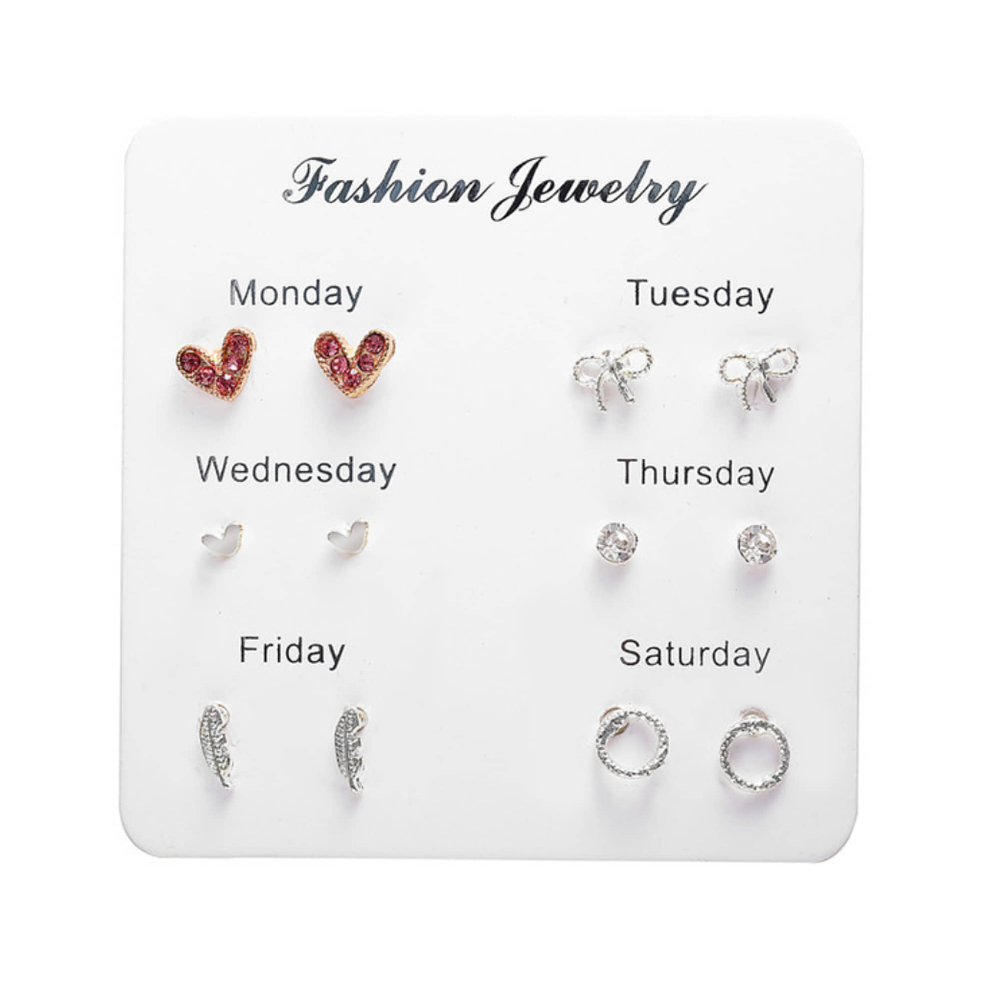 FASHION FRILL Silver Stud Earrings ( More Than 10 ) - Earrings | Buy online on ZillyBuy