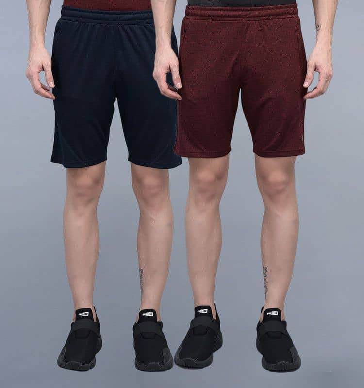 Force NXT - Multicolor Cotton Blend Men's Shorts ( Pack of 2 ) - Shorts | Buy online on ZillyBuy