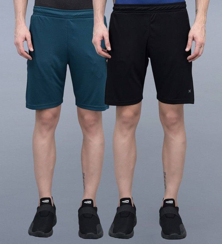     			Force NXT - Multicolor Cotton Blend Men's Shorts ( Pack of 2 )