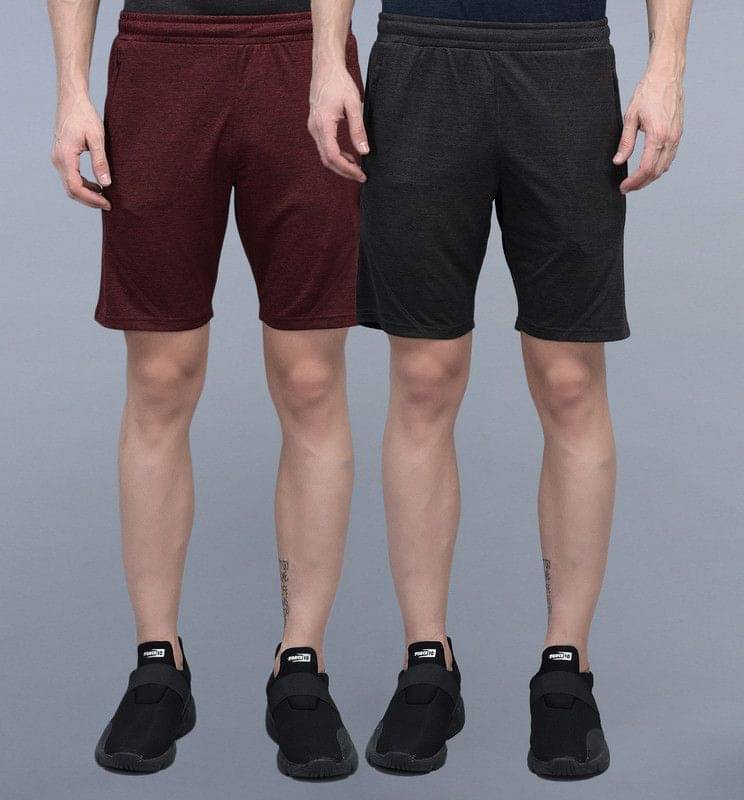 Force NXT - Multicolor Cotton Blend Men's Shorts ( Pack of 2 )     			Force NXT - Multicolor Cotton Blend Men's Shorts ( Pack of 2 )