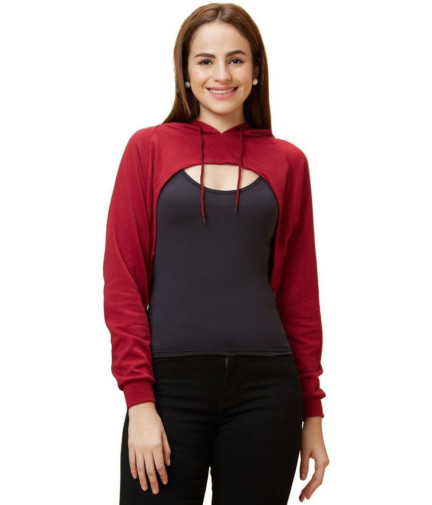     			Globus Cotton Women's Hooded Sweatshirt ( Red )