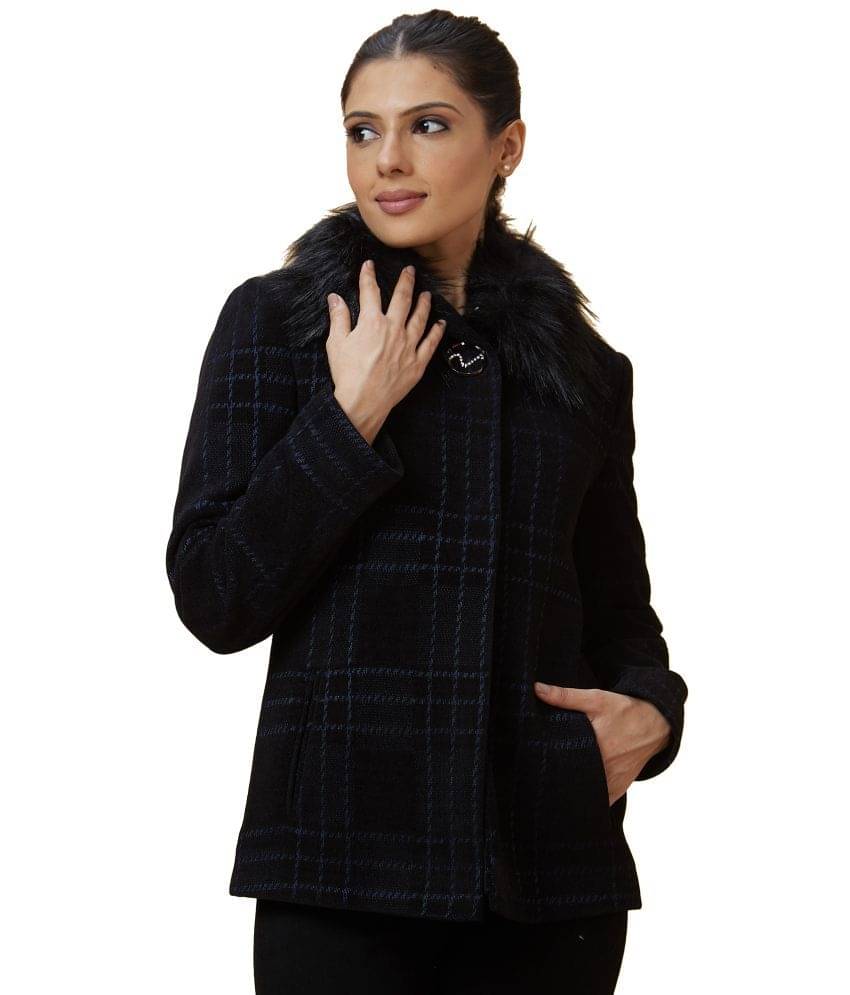     			Globus - Polyester Blue Over coats Pack of 1