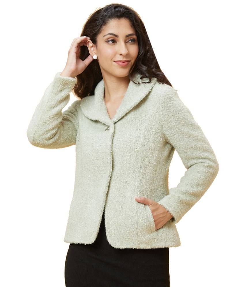     			Globus - Polyester Green Over coats Pack of 1