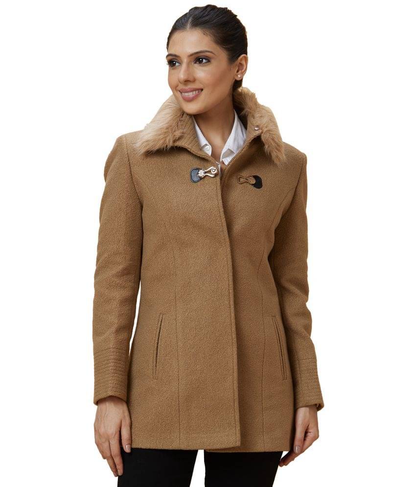     			Globus - Polyester Tan Over coats Pack of 1