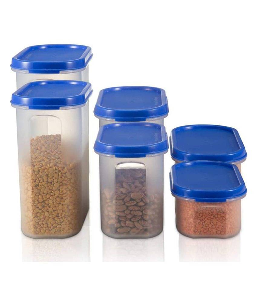     			iview kitchenware Plastic Multi-Purpose Food Container, 500ml x 2U, 1000ml x 2U, 1500ml x 2U (6U)