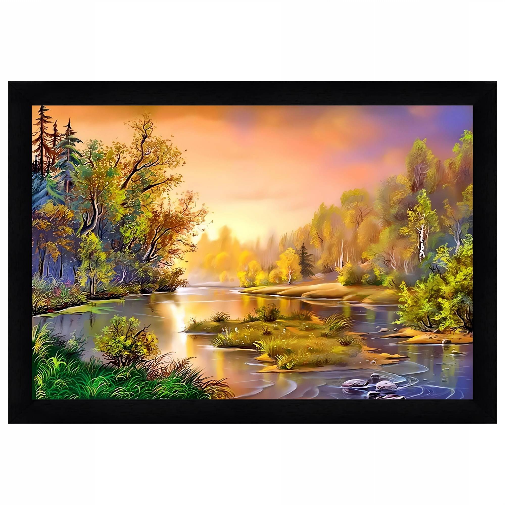     			Indianara - Abstract Painting With Frame
