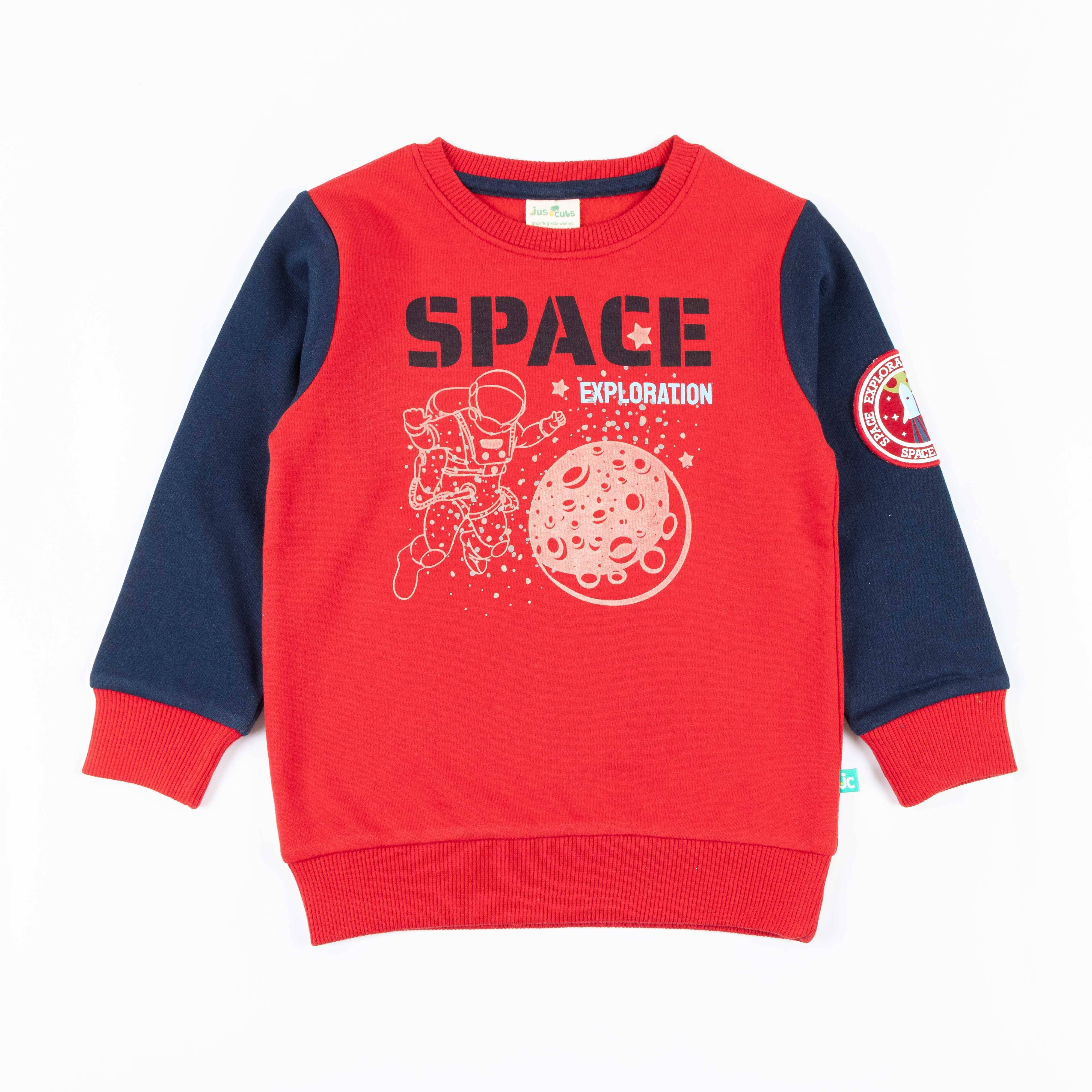    			Juscubs Pack of 1 Boys Cotton Sweatshirt ( Red )