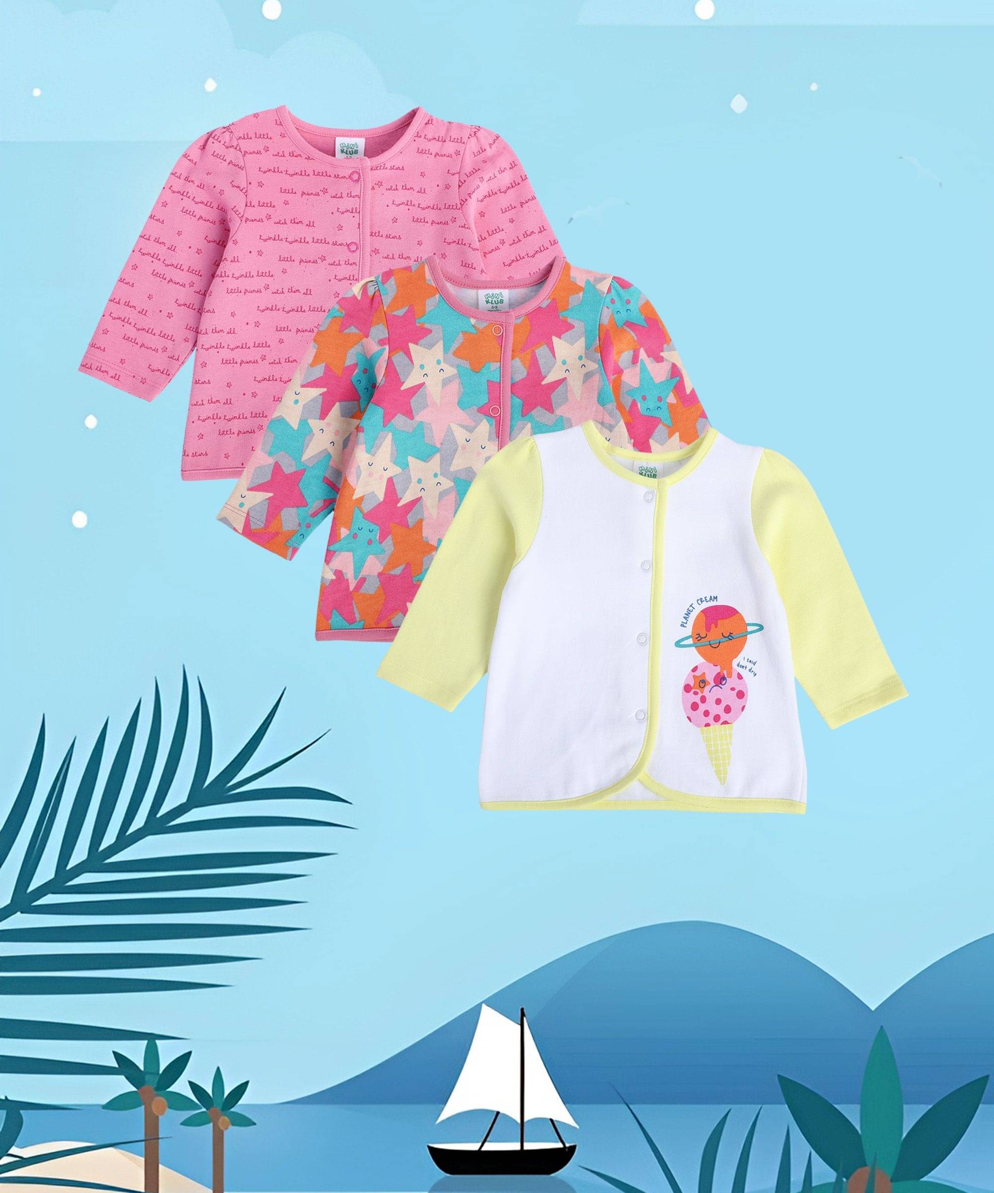     			MINI KLUB Baby Girls 100% Cotton ( Multi )