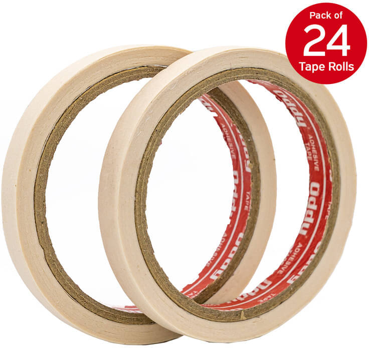     			Oddy Off White Single Sided Masking Tape ( More than 20 )