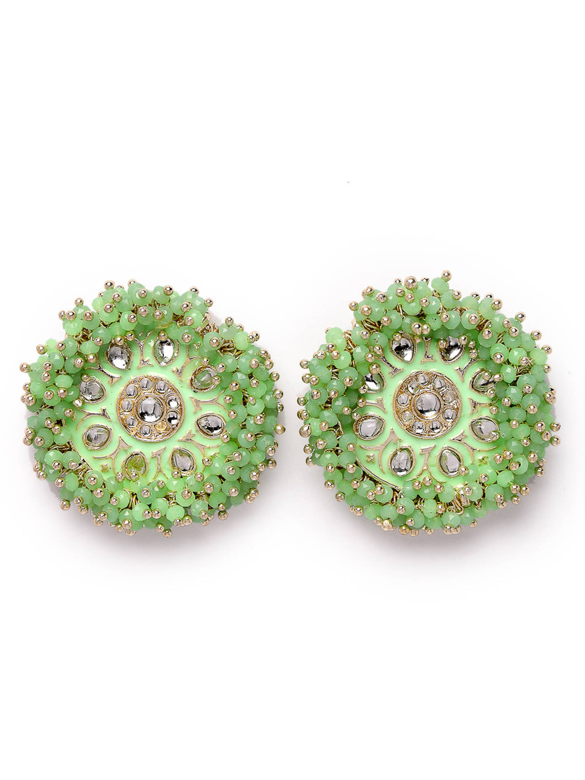     			Studio Sukkhi - Green Stud Earrings ( Pack of 1 )