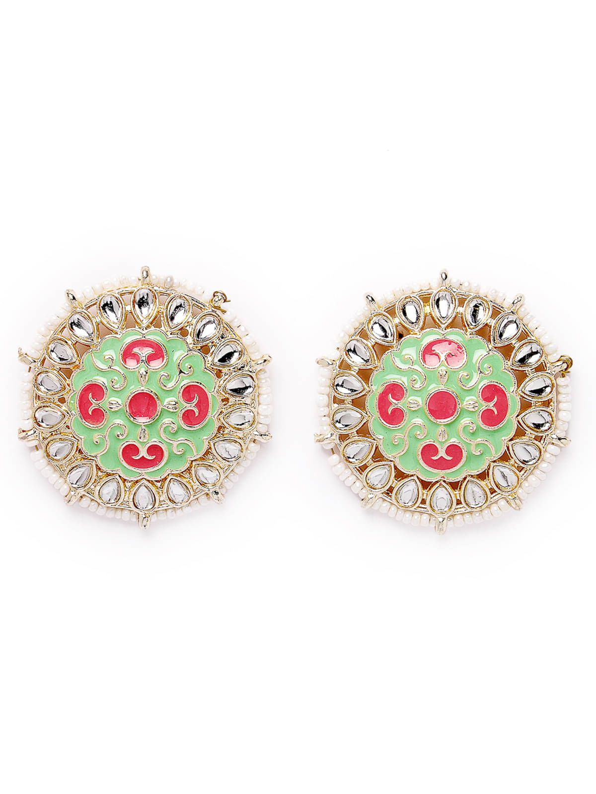     			Studio Sukkhi - Green Stud Earrings ( Pack of 1 )